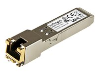 StarTech.com Cisco Meraki MA-SFP-1GB-TX Compatible SFP Module, 1000BASE-T, SFP to RJ45 Cat6/Cat5e, 10/100/1000 Mbps, RJ-45 (Copper) 100m, Cisco Meraki MS225, MX400, MS250, 1GbE Mini GBIC - Lifetime Warranty (MASFP1GBTXST) - SFP (mini-GBIC) transceiver modul (svarende til: Cisco Meraki MA-SFP-1GB-TX) - 1GbE - 1000Base-T - RJ-45 - op til 100 m MASFP1GBTXST