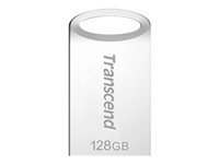 Transcend JetFlash 710 - USB flashdrive - 128 GB - USB 3.1 Gen 1 - sølv TS128GJF710S