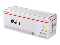 Canon 059 H - Høj kapacitet - gul - original - tonerpatron - for i-SENSYS LBP852Cx; Satera LBP851C, LBP852Ci 3624C001