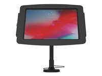 Compulocks iPad 10.2" Space Enclosure Flex Arm Mount - Monteringssæt (fleksibel arm, indelukke) - for tablet - låsbar - højglansaluminium - sort - skærmstørrelse: 10.2" - vægmonterbar, overflademonterbar, på disk - for Apple 10.2-inch iPad (7. generation, 8. generation, 9. generation) 159B102IPDSB