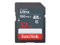 SanDisk Ultra - Flashhukommelseskort - 32 GB - UHS Class 1 / Class10 - SDHC UHS-I SDSDUNR-032G-GN3IN