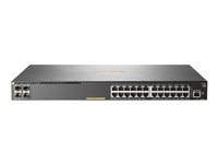 HPE Aruba 2930F 24G PoE+ 4SFP+ TAA - Switch - L3 - Administreret - 24 x 10/100/1000 (PoE+) + 4 x 1 Gigabit / 10 Gigabit SFP+ (uplink) - monterbar på stativ - PoE+ (370 W) - TAA-kompatibel JL263A