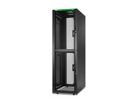 APC NetShelter SX Colocation - Rack kabinet - 2 x 600W x 1070D mm, with sides - gulvstående - sort - 42U - 19" - TAA-kompatibel AR3200B2