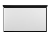 Multibrackets M Motorized Projection Screen Black Edition - Projektionsskærm - loftsmonterbar - motoriseret - 135" (343 cm) - 16:9 - Matte White - sort 7350022733985