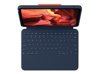 Logitech Rugged Combo 4 - Tastatur og folio-kasse - Apple Smart connector - QWERTY - Pan Nordic - marineblå - for Apple 10.9-inch iPad (10. generation) 920-011196