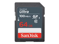 SanDisk Ultra - Flashhukommelseskort - 64 GB - Class 10 - SDXC UHS-I SDSDUNR-064G-GN3IN