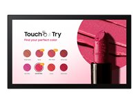 Samsung QB13C-T - 13" Diagonal klasse QBC-T Series LED-bagbelyst LCD paneldisplay - interaktiv digital skiltning - med berøringsskærm (multi-berøring) - Tizen OS - 1080p 1920 x 1080 - sort LH13QBCTBGBXEN