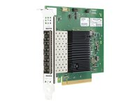 Intel E810-XXVDA4 - Netværksadapter - PCIe 4.0 x16 - 25 Gigabit SFP28 x 4 - for Edgeline e920; ProLiant DL20 Gen10, DL325 Gen10, DL345 Gen10, DL360 Gen10, DL380 Gen10 P08458-B21