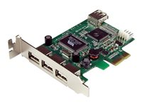 StarTech.com 4 Port PCI Express Low Profile High Speed USB Card - PCIe USB 2.0 Card - PCI-E USB 2.0 Card (PEXUSB4DP) - USB-adapter - PCIe lavprofil - USB, USB 2.0 - 4 porte - for P/N: ST4200MINI2 PEXUSB4DP