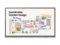 Samsung Interactive Display WE65FX - 65" Diagonal klasse WEFX Series LED-bagbelyst LCD paneldisplay - uddannelse/virksomhed - med indbygget interaktivt whiteboard, berøringsskærm (multi-berøring) - 4K UHD (2160p) 3840 x 2160 LH65WEFWLGCXEN