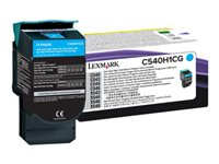 Lexmark - Højtydende - cyan - original - tonerpatron LCCP, LRP - for Lexmark C540, C543, C544, C546, X543, X544, X546, X548 C540H1CG