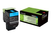 Lexmark 702HC - Højtydende - cyan - original - tonerpatron LCCP, LRP - for Lexmark CS310dn, CS310n, CS410dn, CS410dtn, CS410n, CS510de, CS510dte 70C2HC0