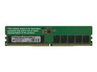 Micron - DDR5 - modul - 16 GB - DIMM 288-PIN - 3200 MHz / PC5-51200 - CL52 - clocked unbuffered - ECC MTC10C1084S1BC64BD1R