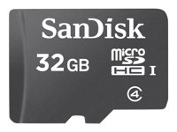 SanDisk - Flashhukommelseskort - 32 GB - Class 4 - microSDHC - sort SDSDQM-032G-B35A
