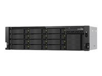 QNAP TS-h1655XeU-RP - NAS-server - 12 bays - rackversion - SATA 6Gb/s - RAID 0, 1, 5, 6, 10, 50, 60, JBOD - RAM 8 GB - Gigabit Ethernet / 2.5 Gigabit Ethernet / 5 Gigabit Ethernet / 10 Gigabit Ethernet - iSCSI support - 3U TS-H1655XEU-RP-8G