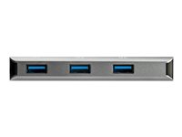 StarTech.com 3 Port 10Gbps USB C Hub with SD Card Reader, 3x USB-A & 1x SD Slot, Portable USB 3.1/3.2 Gen 2 Type C Adapter Hub, Laptop Hub, USB Bus Powered, Thunderbolt 3 Compatible - Windows/macOS/Linux (HB31C3ASDMB) - Hub - 1 x USB-C + 3 x USB 3.1 - desktop - for P/N: PEXUSB321C HB31C3ASDMB