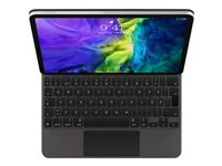 Apple Magic Keyboard - Tastatur og folio-kasse - med trackpad - bagbelyst - Apple Smart connector - svensk - for Apple 10.9-inch iPad Air (4th generation, 5th generation); 11-inch iPad Air M2 Wi-Fi, M2 Wi-Fi + Cellular, M3 Wi-Fi, M3 Wi-Fi + Cellular; 11-inch iPad Pro (1st generation, 2nd generation, 3rd generation, 4th generation) MXQT2S/A