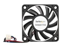 StarTech.com 60x10mm Replacement Ball Bearing Computer Case Fan w/ TX3 Connector - 3 pin case Fan - TX3 Fan - 60mm Fan (FAN6X1TX3) - Ventilationspakke for system - 60 mm FAN6X1TX3