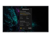 NEC MultiSync M551 AirServer - 55" Diagonal klasse M Series LED-bagbelyst LCD paneldisplay - digital skiltning - med trådløs mediemodtager - 4K UHD (2160p) 3840 x 2160 - HDR - Edge LED - sort, pantone 426M 40001582