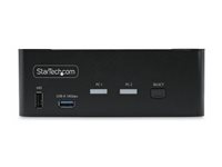StarTech.com 2-Port Dual-Monitor DisplayPort KVM Switch, 8K 60Hz / 4K 144Hz, DP 1.4, 2x USB 10Gbps Ports, 4x USB HID Ports, Hotkey Switching, TAA Compliant - KVM / audio / USB switch - 2 x KVM / audio / USB - 1 lokalbruger - desktop - TAA-kompatibel P2CDD143-KVM-SWITCH
