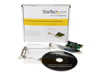 StarTech.com 2 Port PCI Express (PCIe) SuperSpeed USB 3.0 Card Adapter with UASP - SATA Power - Dual Port USB 3 PCIe Controller (PEXUSB3S24) - USB-adapter - PCIe - USB 3.0 x 2 - for P/N: CFASTRWU3, ST3300GU3B, ST4300U3C1, ST4300U3C1B, ST7300U3M, ST7300USBME, USB3S2ESATA3 PEXUSB3S24