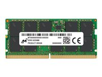 Micron - DDR5 - modul - 32 GB - SO DIMM 262-PIN - 4800 MHz / PC5-38400 - CL40 - 1.1 V - ikke bufferet - ECC MTC20C2085S1TC48BA1R