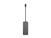Lenovo USB-C to 4 Port USB-A Hub - Hub - 4 x SuperSpeed USB 3.0 + 1 x USB-C - desktop 4X90X21427
