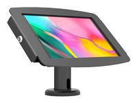 Compulocks Galaxy Tab A7 Lite Space Enclosure Tilting Stand 4" - Monteringssæt (stativ, indelukke) - tilting kiosk - for tablet - låsbar - højglansaluminium - sort - skærmstørrelse: 8.7" - monteringsgrænseflade: 100 x 100 mm - skrivebordsmonterbar, fritstående - for Samsung Galaxy Tab A7 Lite TCDP04870GA7SB