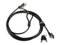 Kensington MicroSaver DS 2.0 - Sikkerhedskabelslås - sort - 1.8 m 4XE1L68273