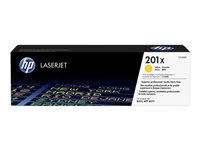 HP 201X - Højtydende - gul - original - LaserJet - tonerpatron (CF402X) - for Color LaserJet Pro M252dn, M252dw, M252n, MFP M277c6, MFP M277dw, MFP M277n CF402X