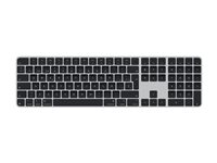 Apple Magic Keyboard with Touch ID and Numeric Keypad - Tastatur - USB-C - trådløs - Bluetooth - QWERTY - spansk - sorte taster MXK83Y/A
