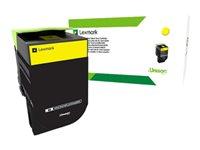 Lexmark 702HYE - Højtydende - gul - original - tonerpatron Lexmark Corporate - for Lexmark CS310dn, CS310n, CS410dn, CS410dtn, CS410n, CS510de, CS510dte 70C2HYE