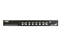 StarTech.com 8 Port 1U RackMount USB PS/2 KVM Switch with OSD - KVM switch - 8 x KVM port(s) - 1 lokalbruger - desktop - for P/N: RK3236BKF SV831DUSBGB