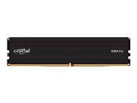 Crucial Pro - DDR5 - modul - 24 GB - DIMM 288-PIN lav profil - 6000 MT/s / PC5-48000 - CL48 - 1.1 V - ikke bufferet - on-die ECC - mat sort CP24G60C48U5