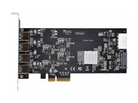 StarTech.com 4-Port USB-A PCIe Card, USB 3.2 5Gbps, 4x USB Controllers - USB-adapter - PCIe 2.0 x4 - USB 3.2 Gen 1 x 4 - sort - for P/N: FCREADMICRO3V2, USB315AC1M, USB3S2SAT3CB P5Q4A-USB-CARD