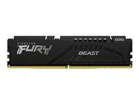 Kingston FURY Beast - DDR5 - sæt - 128 GB: 4 x 32 GB - DIMM 288-PIN - 5600 MT/s / PC5-44800 - CL40 - 1.25 V - ikke bufferet - on-die ECC - sort KF556C40BBK4-128