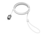 Compulocks T-bar Security Keyed Cable Lock - Sikkerhedskabelslås - hvid - 1.83 m - for Compulocks iPad 10.2-inch; Maclocks Rise Freedom Enclosed Rolling Kiosk CL15W