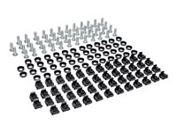 Eaton Tripp Lite Series Rack Enclosure Square Hole Hardware 12-24 Screws & Washers 50PC - Rack-monteringspakke - sort SRCAGENUTS1224