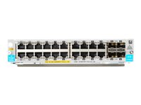 HPE - Ekspansionsmodul - Gigabit Ethernet (PoE+) x 20 + Gigabit Ethernet / 10 Gigabit SFP+ x 4 - for HPE Aruba 5406R, 5406R 16, 5406R 44, 5406R 8-port, 5406R zl2, 5412R, 5412R 92, 5412R zl2 J9990A