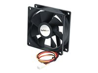 StarTech.com 92x25mm Ball Bearing Quiet Computer Case Fan w/ TX3 Connector - 3 pin case Fan - TX3 Fan - 90mm Fan (FAN9X25TX3L) - Ventilationspakke for system - 92 mm FAN9X25TX3L