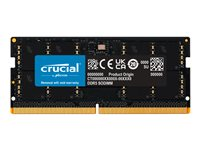 Crucial - DDR5 - modul - 48 GB - SO DIMM 262-PIN - 2800 MHz / PC5-44800 - CL46 - 1.1 V - on-die ECC - sort CT48G56C46S5