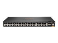 HPE Aruba CX 6300F - Switch - kun vandret overflademontering - L3 - Administreret - 48 x 10/100/1000 (PoE+) + 4 x 50 Gigabit Ethernet SFP56 - front og side til ryg - monterbar på stativ - PoE+ - TAA-kompatibel S0G97A