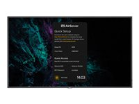 NEC MultiSync ME501 AirServer - 50" Diagonal klasse ME Series LED-bagbelyst LCD paneldisplay - digital skiltning - med indbygget medieafspiller og trådløs mediemodtager - 4K UHD (2160p) 3840 x 2160 - HDR - Direct LED - sort, pantone 426M 40001585