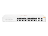 HPE Networking Instant On 1430 26G 2SFP Switch - Switch - ikke administreret - 26 x 10/100/1000 + 2 x 100/1000 SFP - desktop, monterbar på stativ, væg-monterbar - BTO R8R50A#ABB