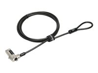 Kensington N17 Combination Cable Lock for Dell Devices with Wedge Slots - Sikkerhedskabelslås - 1.8 m K68008EU