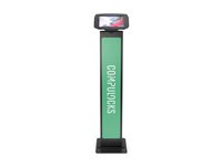 Compulocks Galaxy Tab A7 Lite 8.7" Space Enclosure Brandable Floor Stand - Stativ - fritstående/bolt fast - for tablet - kan brandes - låsbar - højglansaluminium - sort - skærmstørrelse: 8.7" - monteringsgrænseflade: 100 x 100 mm - gulvstående - for Samsung Galaxy Tab A7 Lite 140B870GA7SB