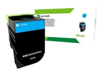 Lexmark 702HCE - Højtydende - cyan - original - tonerpatron Lexmark Corporate - for Lexmark CS310dn, CS310n, CS410dn, CS410dtn, CS410n, CS510de, CS510dte 70C2HCE