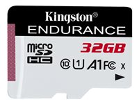 Kingston High Endurance - Flashhukommelseskort - 32 GB - A1 / UHS-I U1 / Class10 - microSDHC UHS-I SDCE/32GB