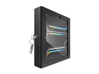 Compulocks iPad Pro M4 11" (2024), Apex Enclosure Swing Wall Mount - Monteringssæt (stativ, indelukke, vægmontering) - for tablet - låsbar - metalramme - sort - skærmstørrelse: 11" - vægmonterbar - for Apple 11-inch iPad Pro M4 Wi-Fi, M4 Wi-Fi + Cellular 827B11PAPX4B