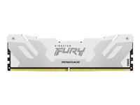 Kingston FURY Renegade - DDR5 - modul - 32 GB - DIMM 288-PIN - 6400 MT/s / PC5-51200 - CL32 - 1.4 V - ikke bufferet - ikke-ECC - hvid, sølv KF564C32RW-32